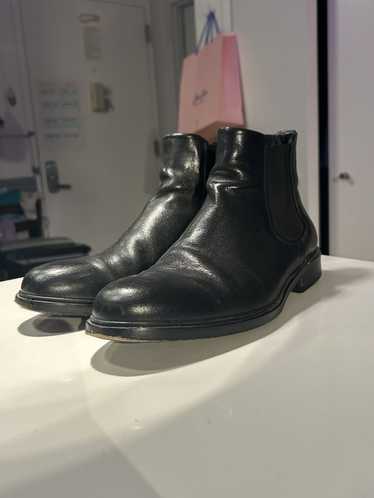 Vince Black Leather Chelsea Boots