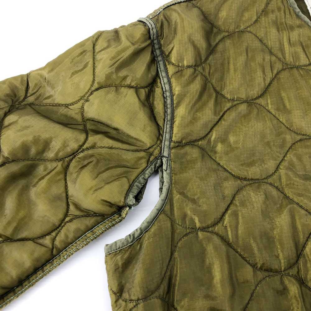 Vintage quilted military field coat liner US Army… - image 4