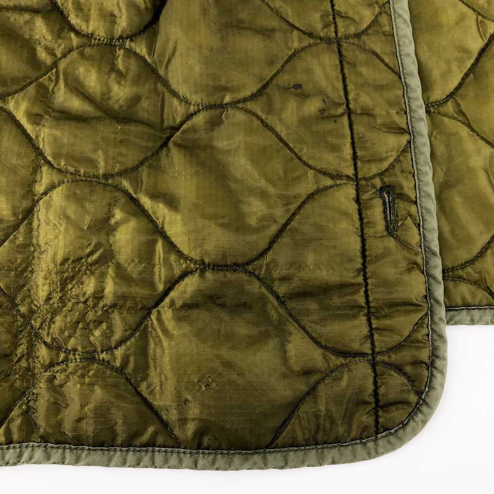 Vintage quilted military field coat liner US Army… - image 7