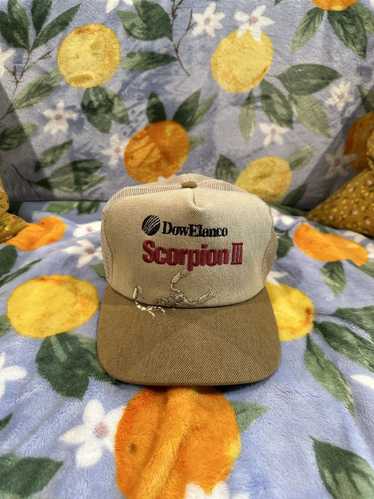 Vintage Vintage Dow Elanco Scorpion III Hat Beige 