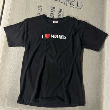 Streetwear × Vintage Vintage I ❤️ Mullets T shirt - image 1