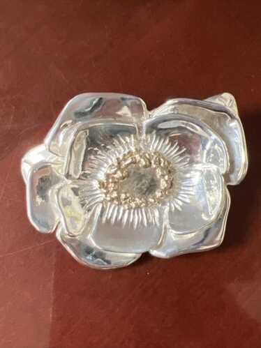 【銀彫金 ニードルケース】 英骨董 17世紀 シルバー925 　M0605C Vintage Marked 925 Sterling Silver 7 Mm Band Ring Size 8.5