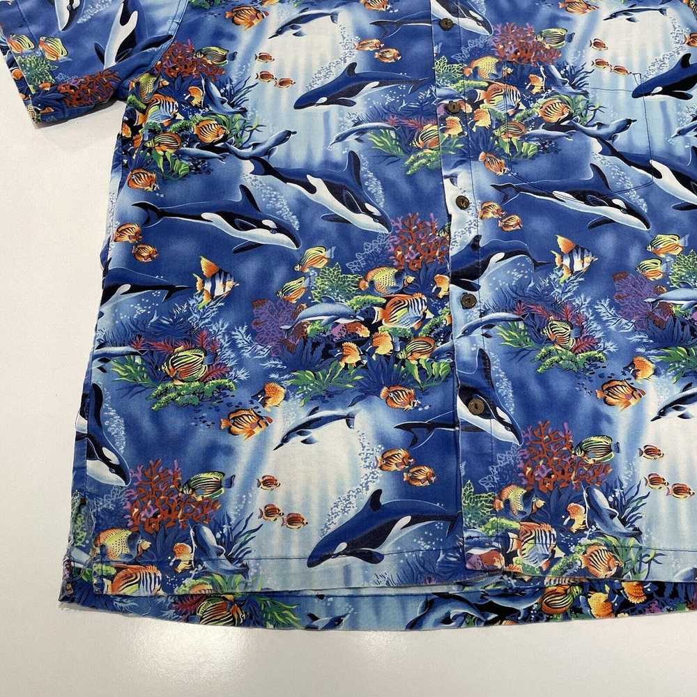 Hawaiian Shirt High Seas Trading Shirt Ocean Prin… - image 2