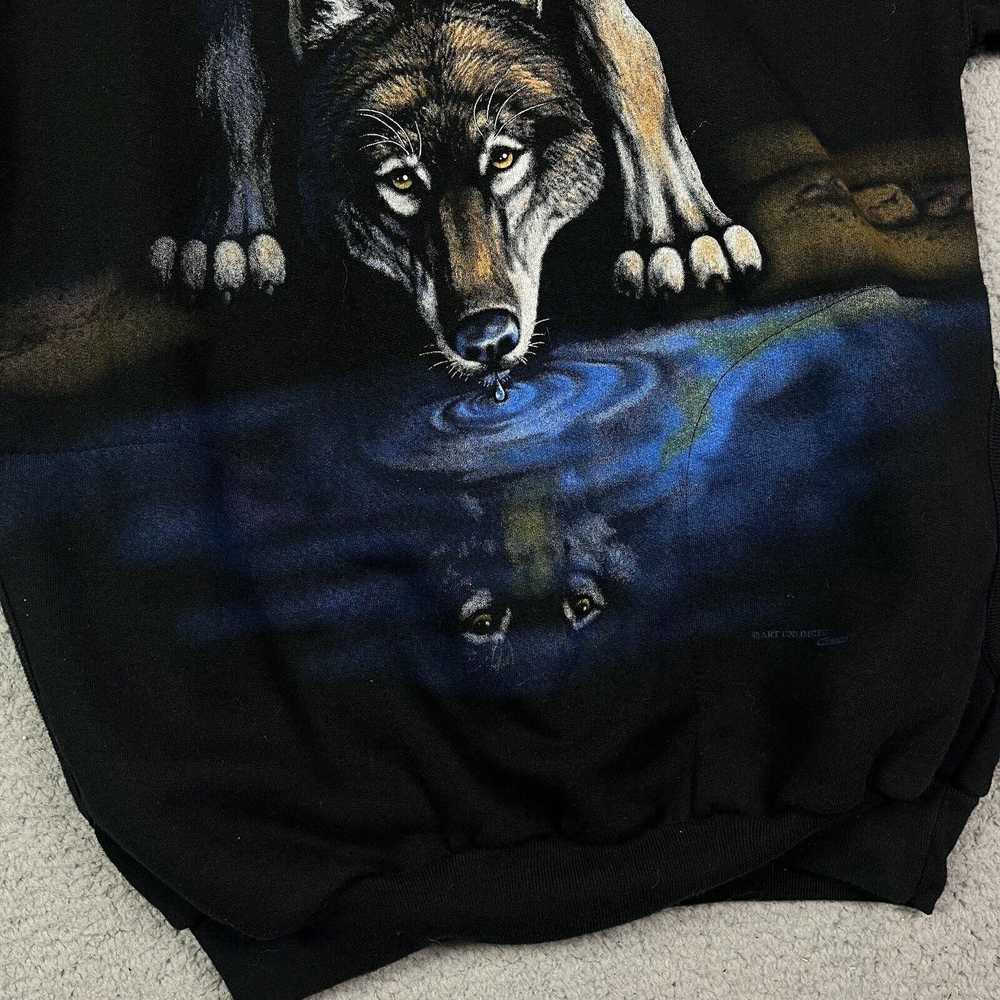 Other Vintage Art Unlimited Wolf Sweater Pullover… - image 5