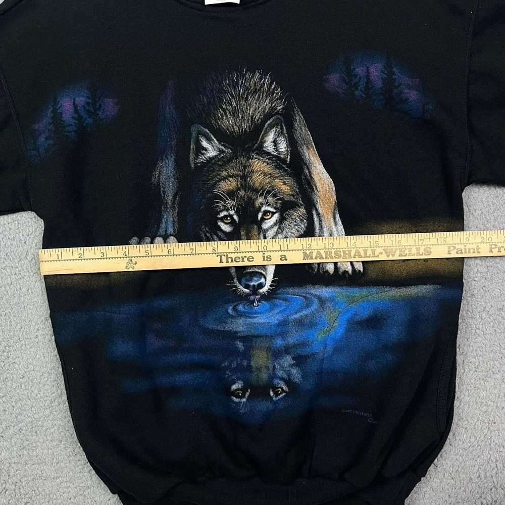 Other Vintage Art Unlimited Wolf Sweater Pullover… - image 8