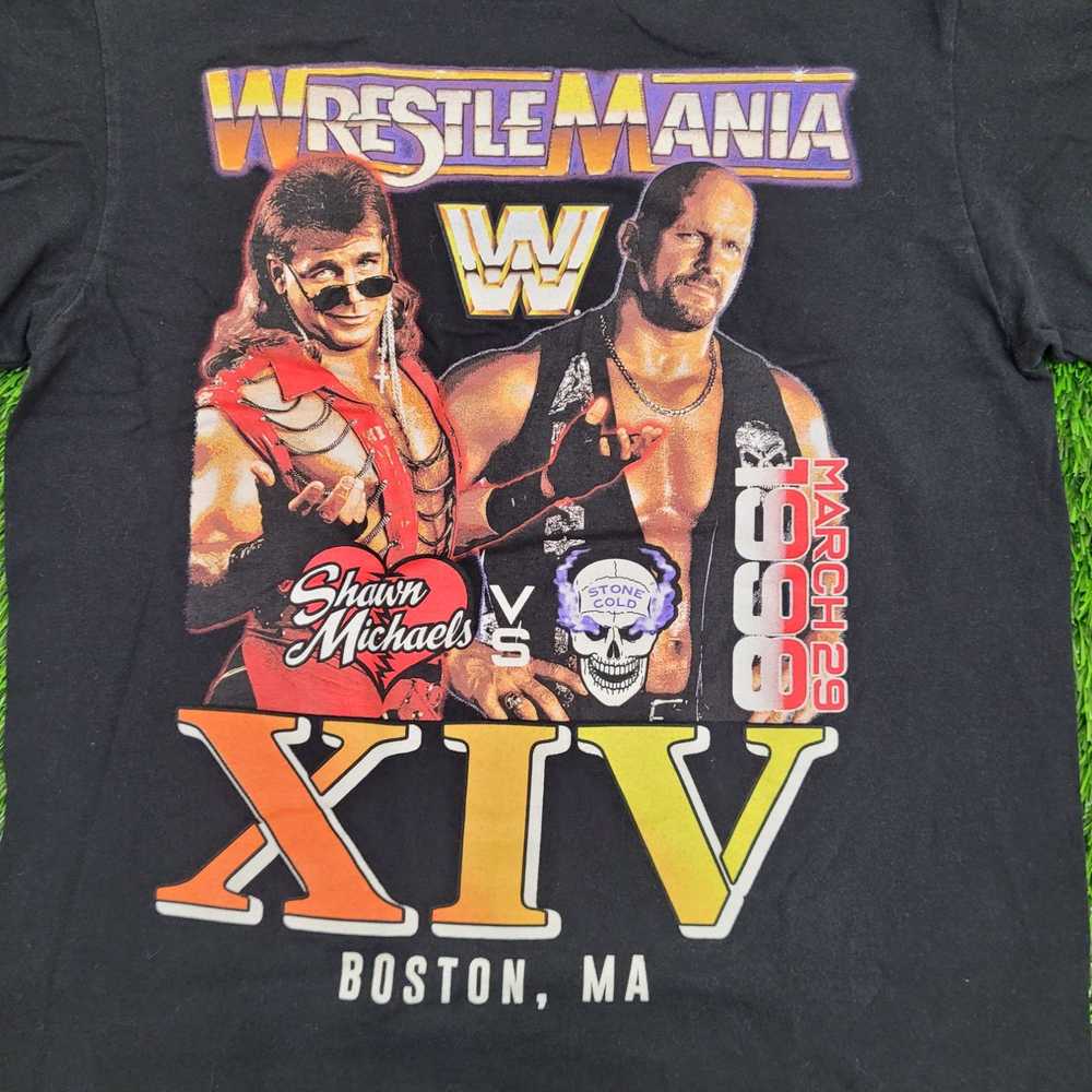 Vintage WWE WWF 1998 WrestleMania-XIV Shirt S-Sho… - image 3
