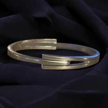 Other Vintage Avon silver hinged bangle bracelet - image 1