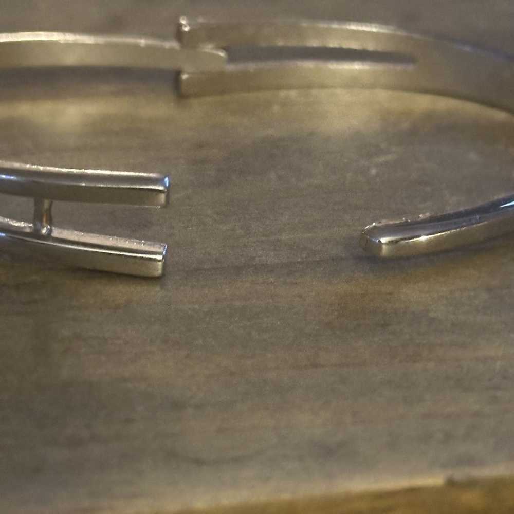 Other Vintage Avon silver hinged bangle bracelet - image 4