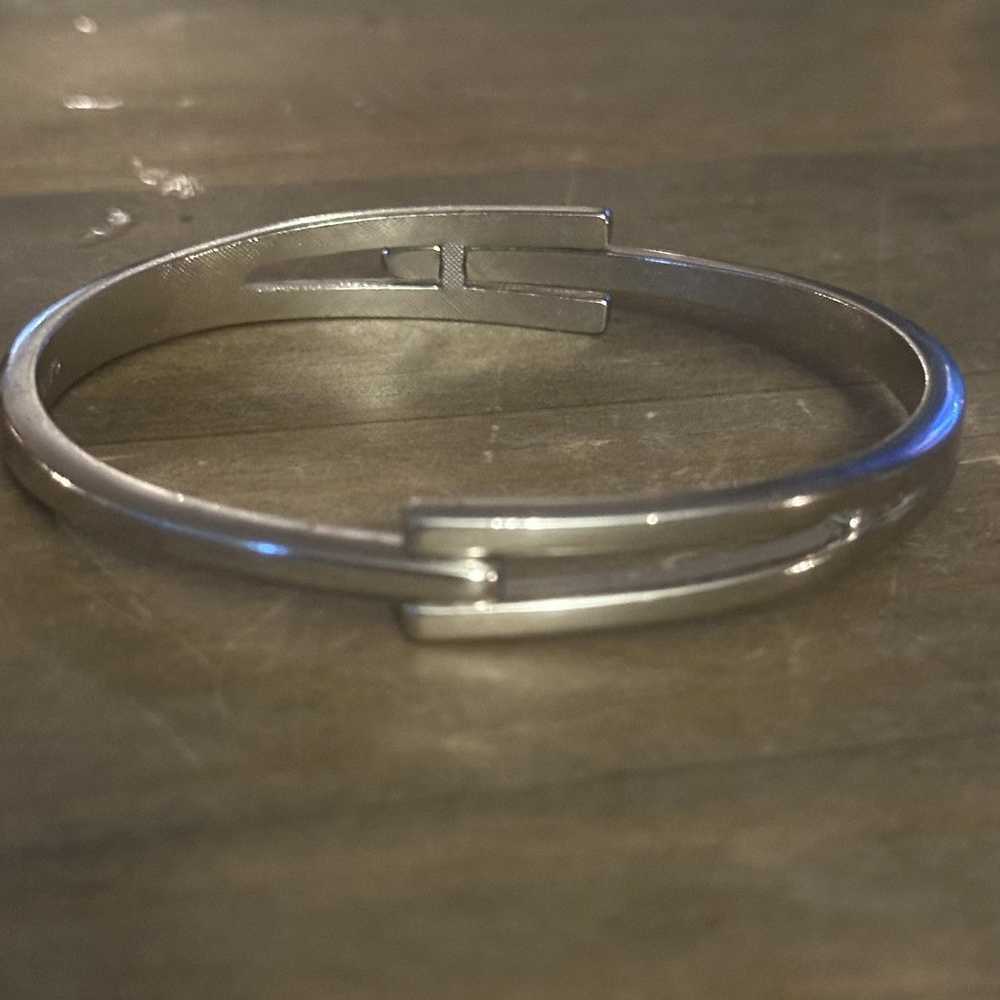 Other Vintage Avon silver hinged bangle bracelet - image 7