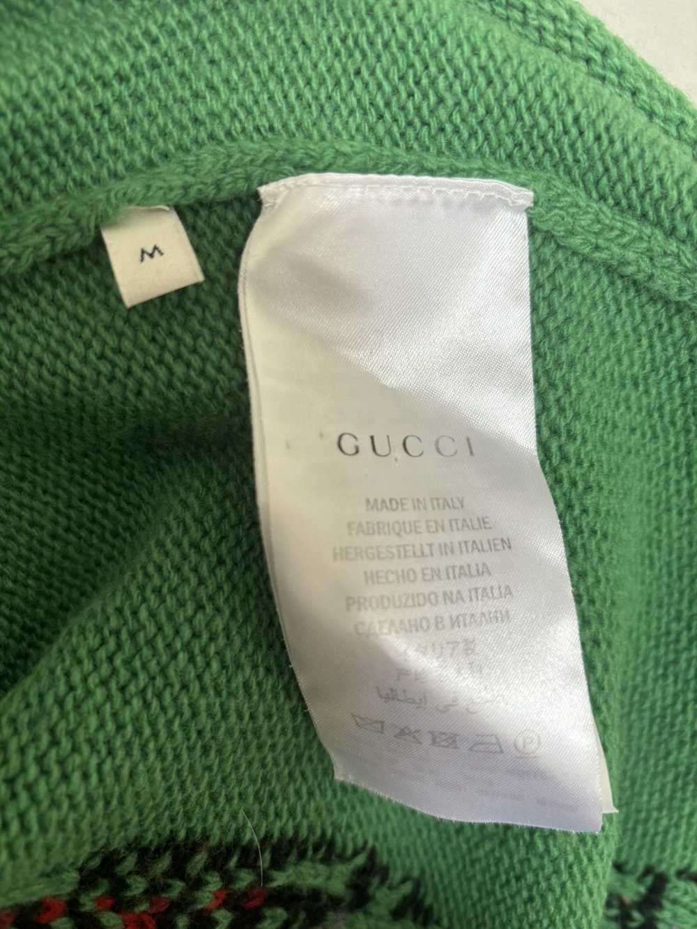 Gucci Green Gucci “Blind for love” sweater with s… - image 3