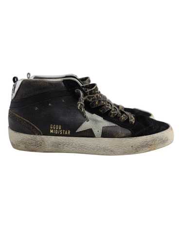 Golden Goose Black Leather Brogued Low-Top Sneake… - image 1