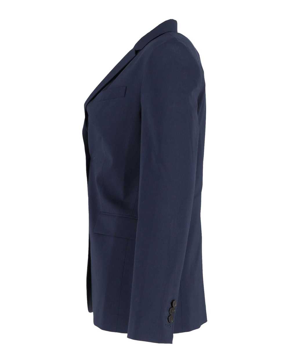 Theory Navy Blue Single-Breasted Blazer Jacket in… - image 2