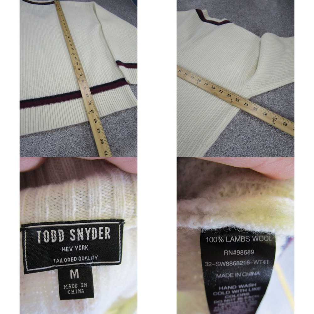 Todd Snyder Todd Snyder Sweater Mens Medium White… - image 4