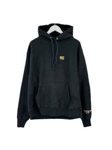 Champion × Vfiles Black Logo Embroidered Hoodie