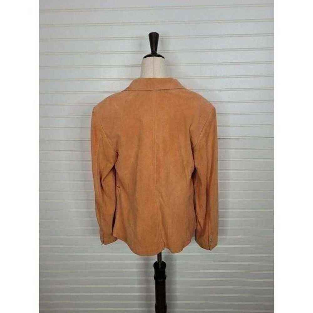 [Peter Millar] Orange Suede Leather Blazer M - image 3