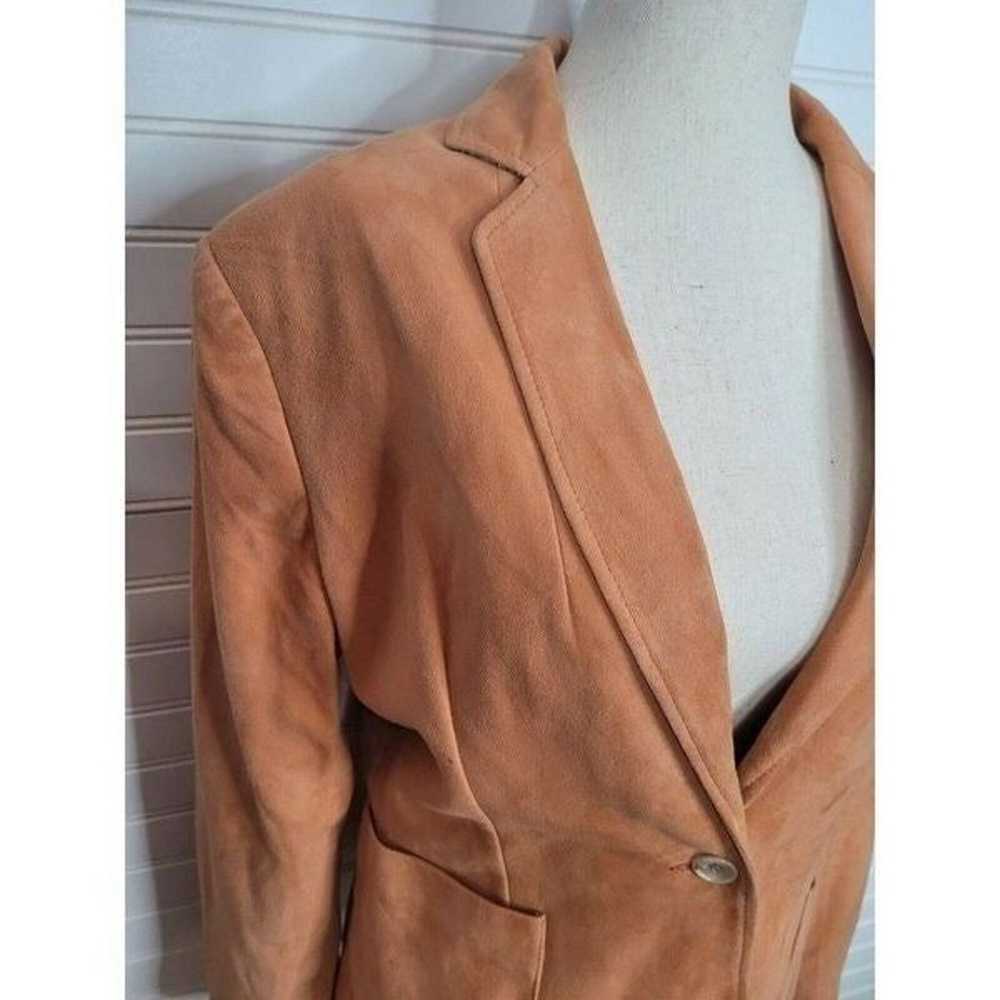 [Peter Millar] Orange Suede Leather Blazer M - image 5