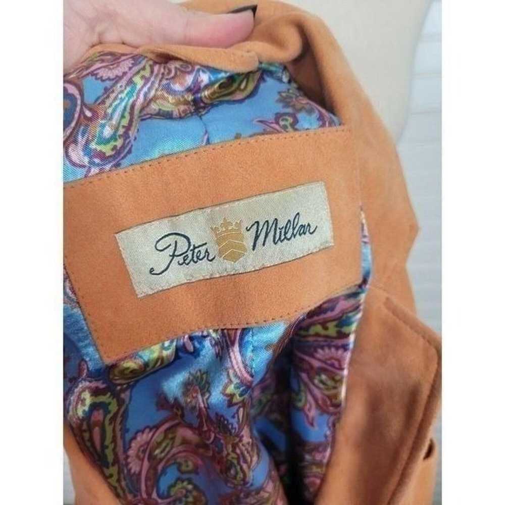 [Peter Millar] Orange Suede Leather Blazer M - image 6