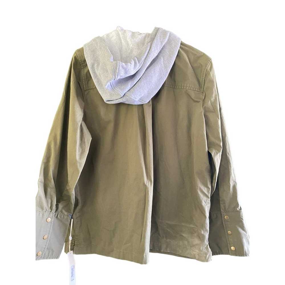Caslon Women's Military Green Long Sleeves Button… - image 6