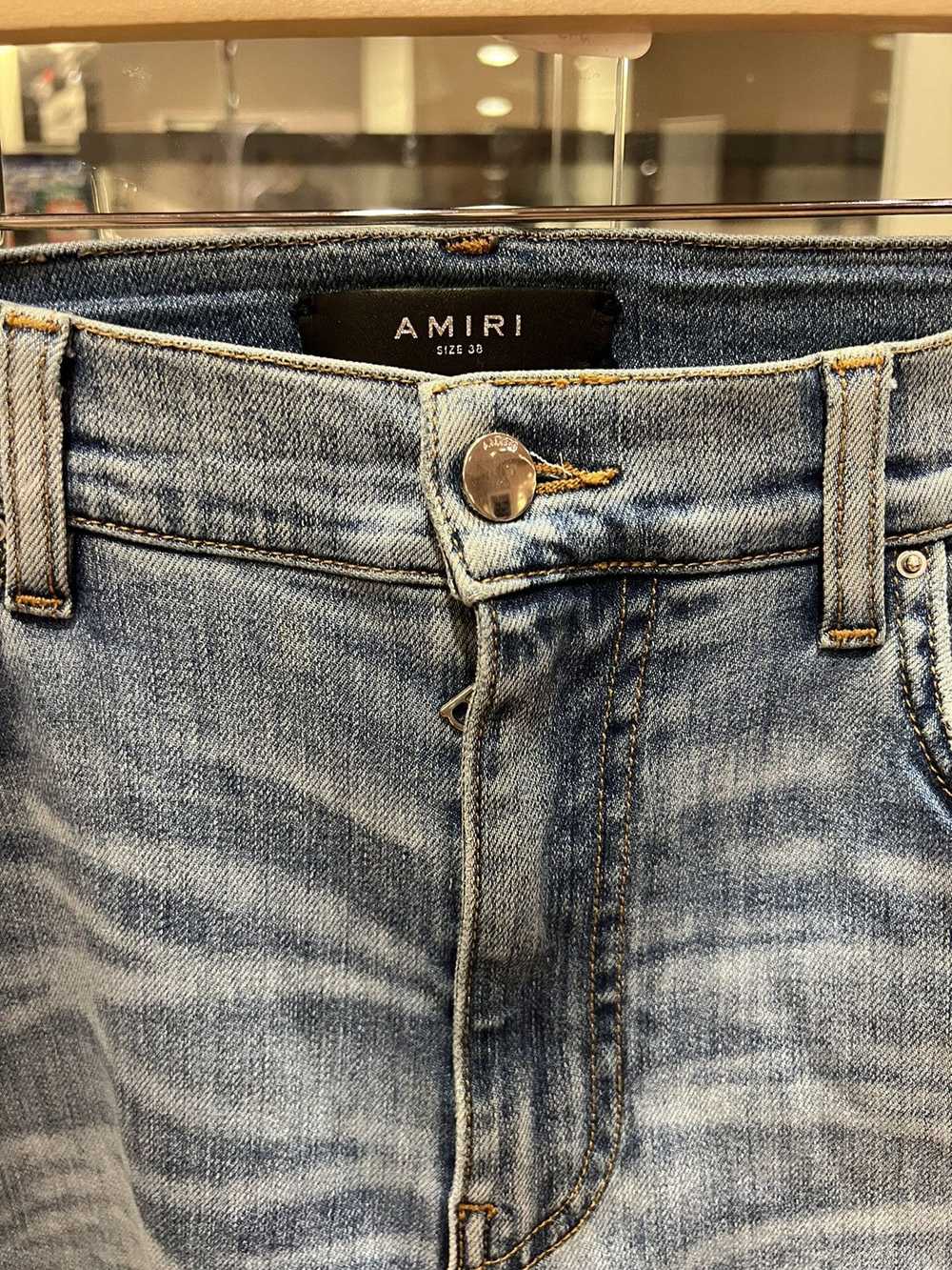Amiri Amiri mx1 crystal leather jeans - image 3