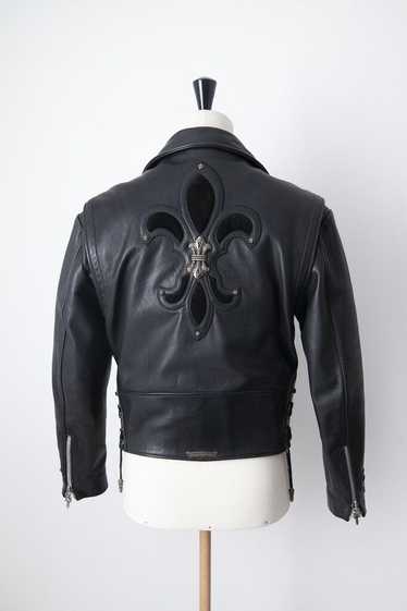 Chrome Hearts JJ Dean Fleur de Lys leather jacket