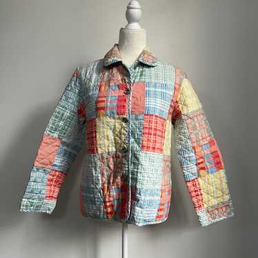 Alfred Dunner Quilted Blanket Patchwork Coat Jacke