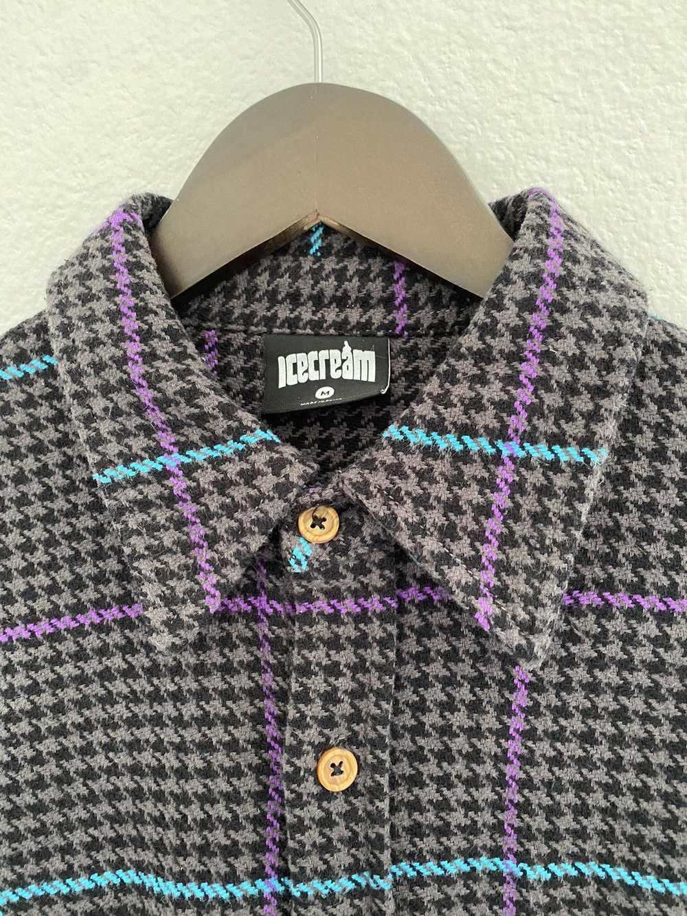 Icecream Long Sleeve Button Up Shirt / Light Flan… - image 11