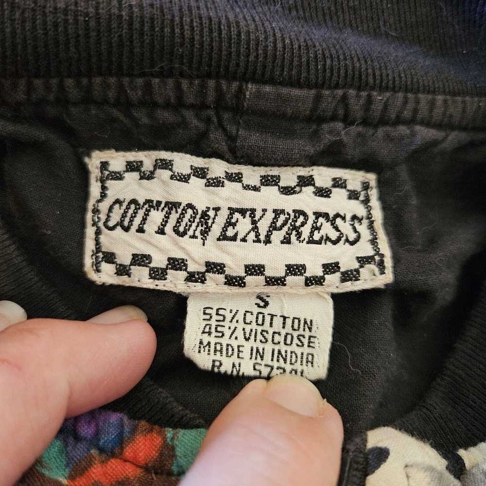 Vtg Cotton Express Multi Pattern Beaded Jacket Si… - image 9