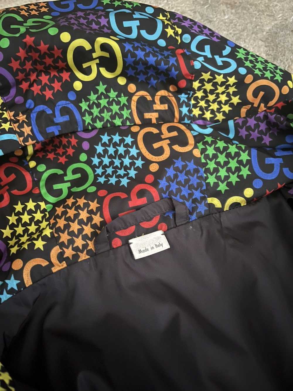 Gucci Gucci GG Psychedelic Print Jacket Parka Rai… - image 7