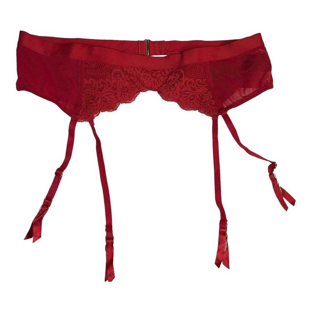 Iris Von Arnim IRIS + LILLY Red lace garter belt … - image 2