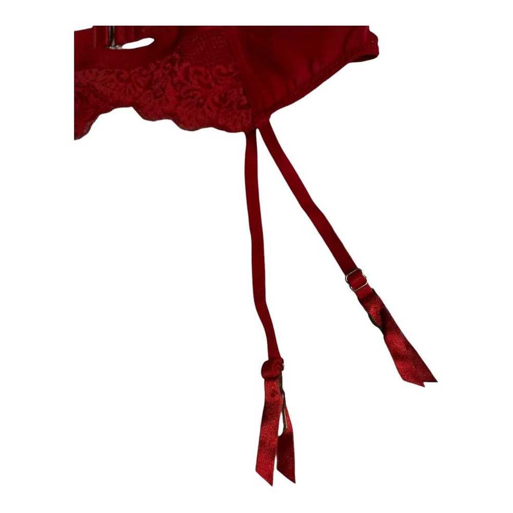 Iris Von Arnim IRIS + LILLY Red lace garter belt … - image 3