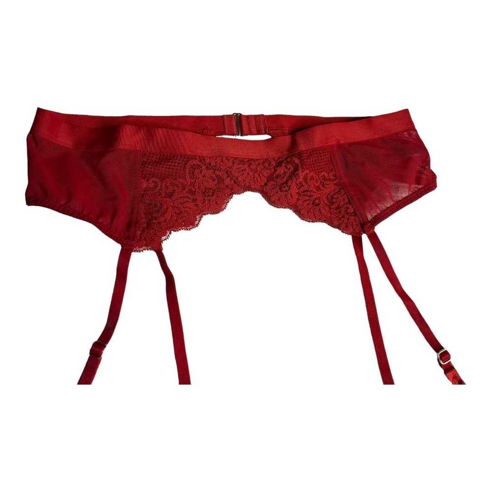 Iris Von Arnim IRIS + LILLY Red lace garter belt … - image 4