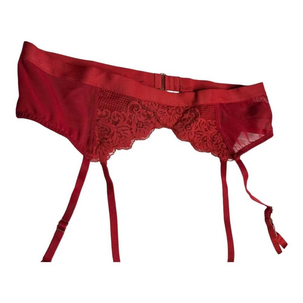 Iris Von Arnim IRIS + LILLY Red lace garter belt … - image 5