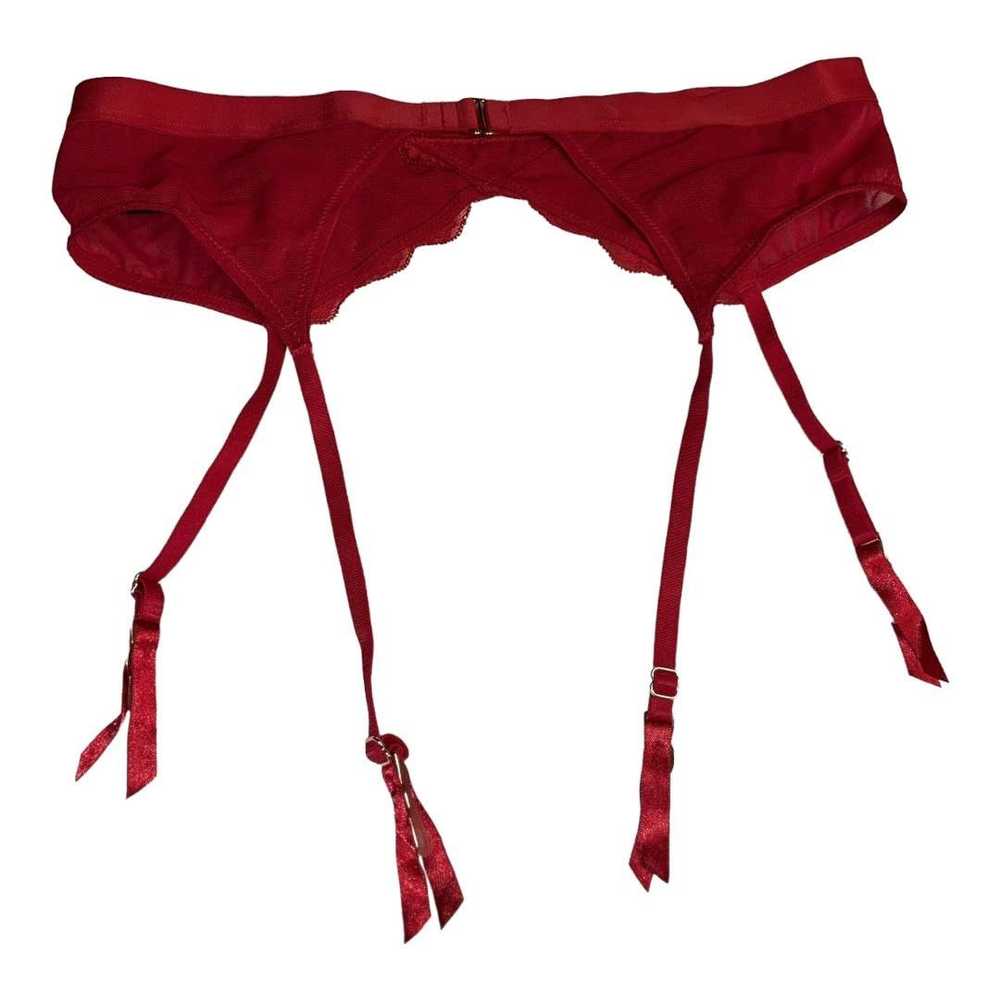 Iris Von Arnim IRIS + LILLY Red lace garter belt … - image 6