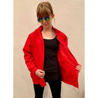 Large, Red, Sweater, Jacket, 80s, 90s, Being in t… - image 1
