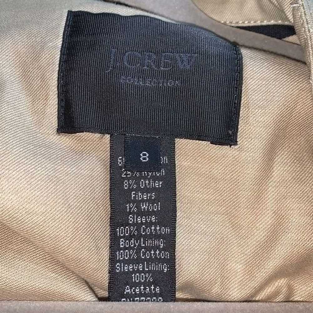 J Crew Pink and Khaki Tweed Moto Jacket | Size 8 - image 10