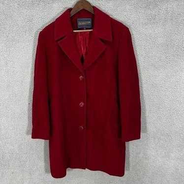 Vintage Pendleton coat womens 16 red Wool Nylon C… - image 1