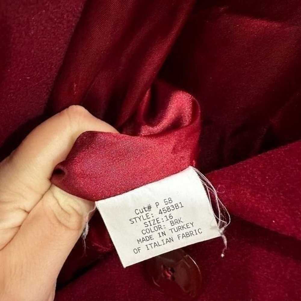 Vintage Pendleton coat womens 16 red Wool Nylon C… - image 7
