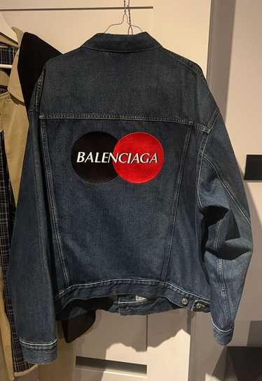Balenciaga Balenciaga Credit Card Logo Denim Jacke