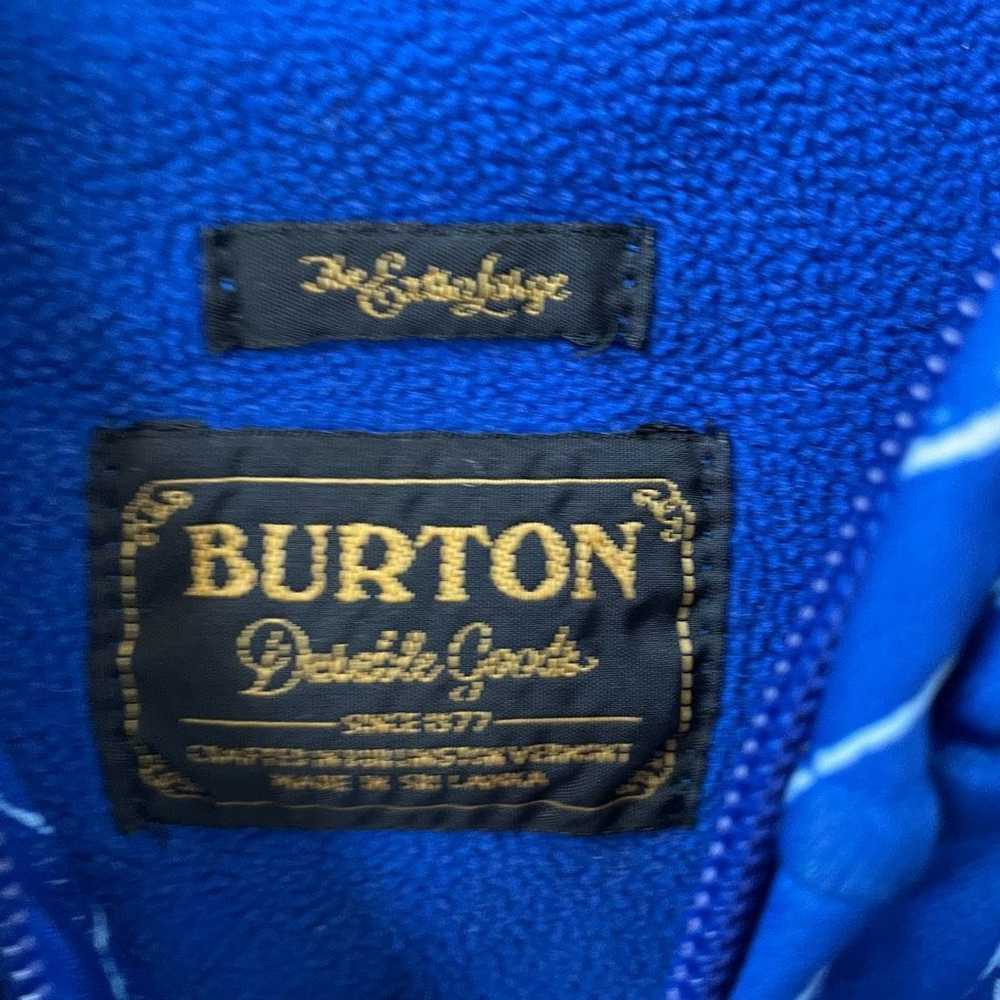 Burton Burton Snowboard Full Zip Hoodie Cobalt Bl… - image 8