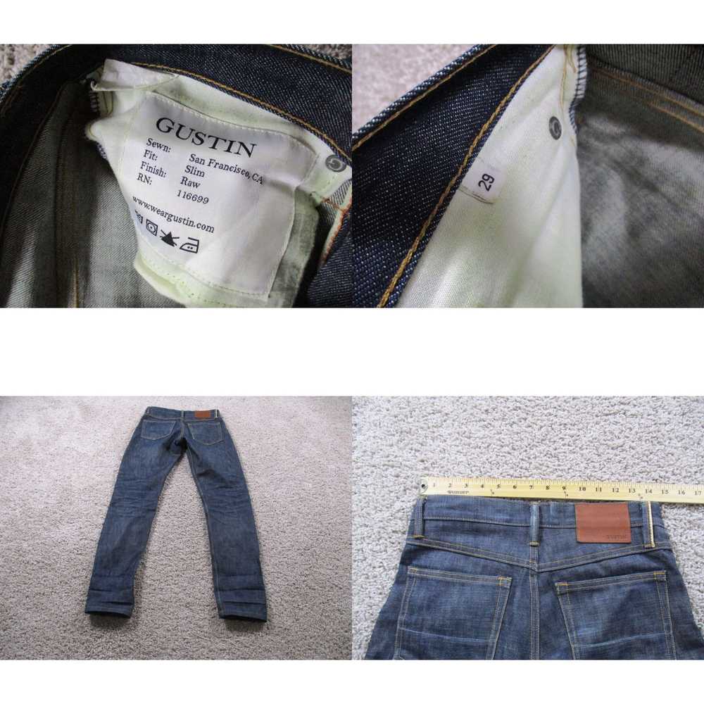 Vintage Gustin Jeans Mens 29 Blue California Slim… - image 4