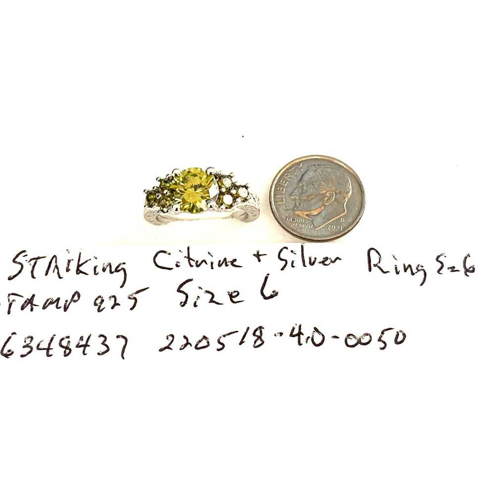 Sterling Silver FN# Striking Citrine & Sterling S… - image 7