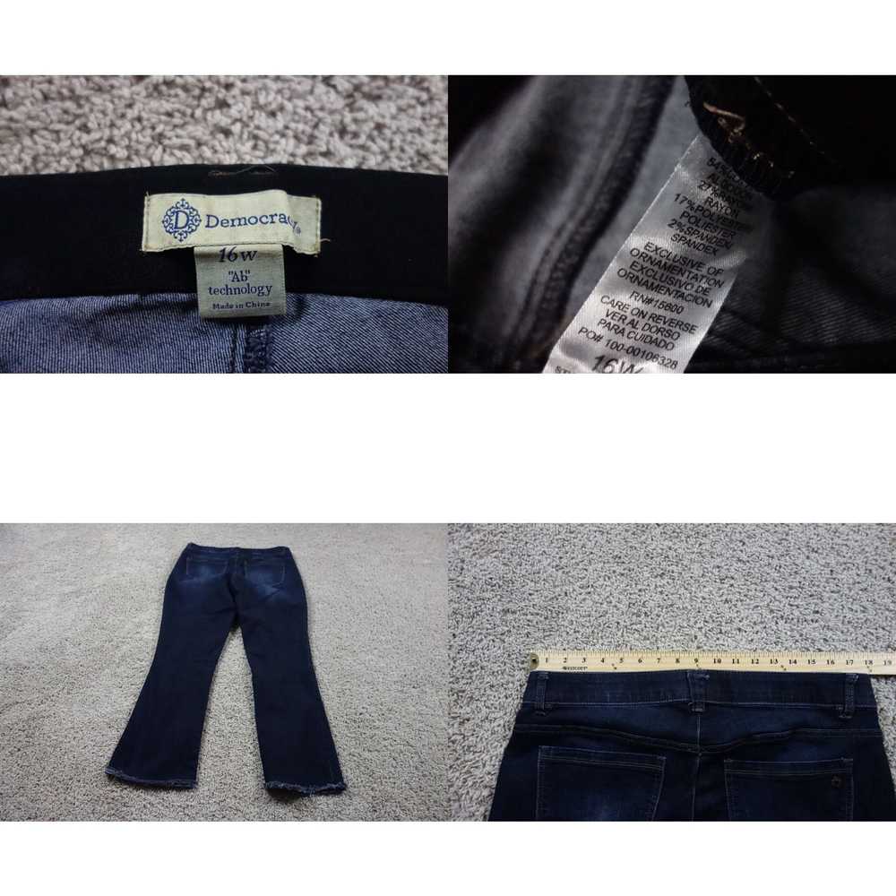 Vintage Democracy Jeans Womens 16W Blue Ab Techno… - image 4