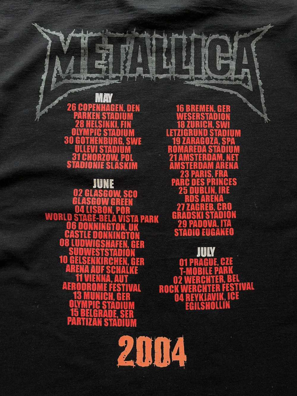 Band Tees × Metallica × Vintage 2004 VINTAGE META… - image 5