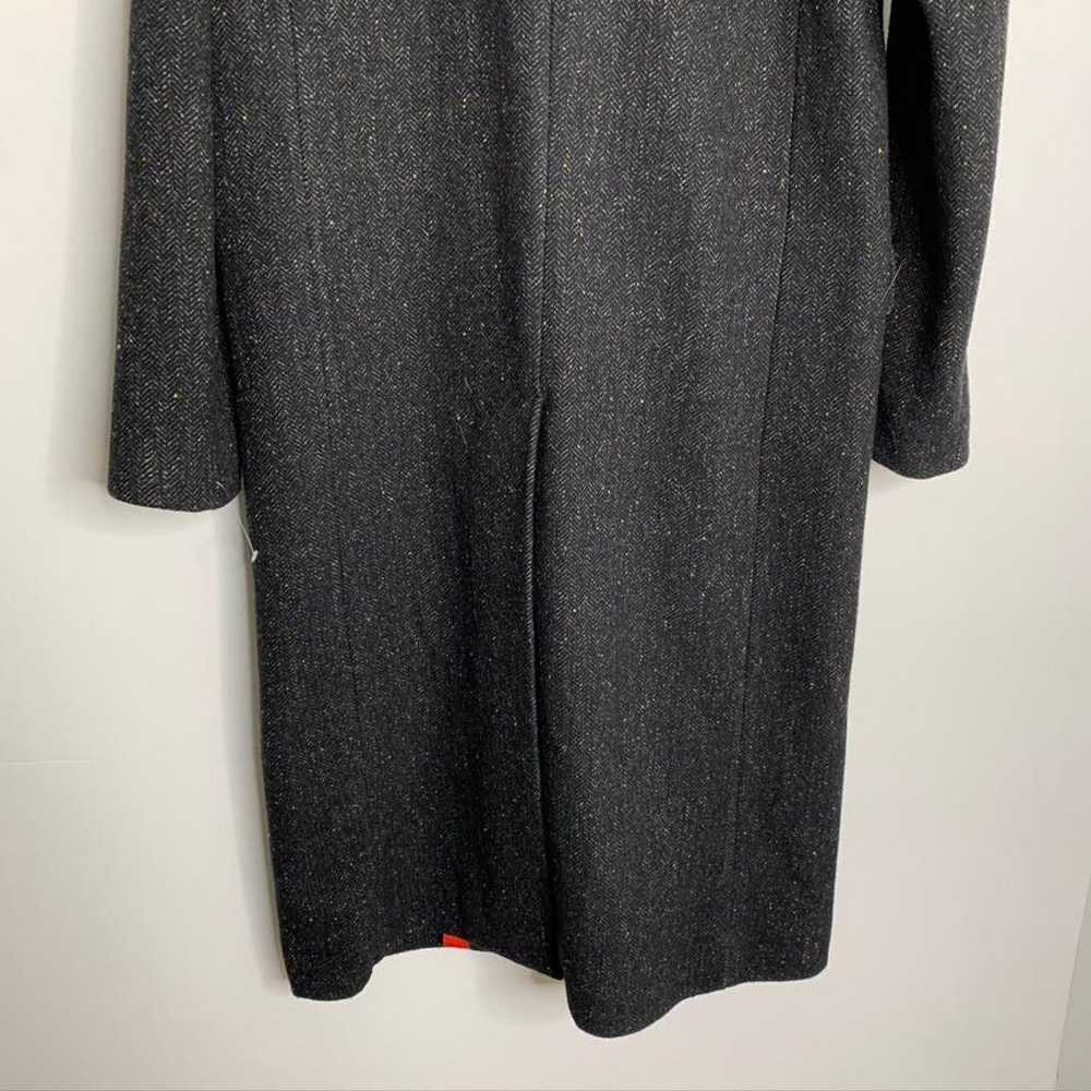 Zara Charcoal Grey Herringbone Coat Speckled Wome… - image 12