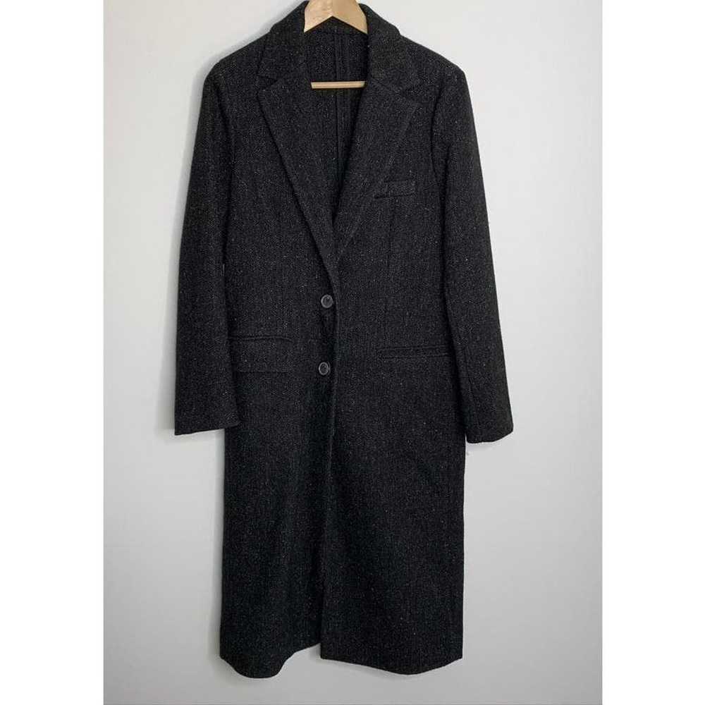 Zara Charcoal Grey Herringbone Coat Speckled Wome… - image 1