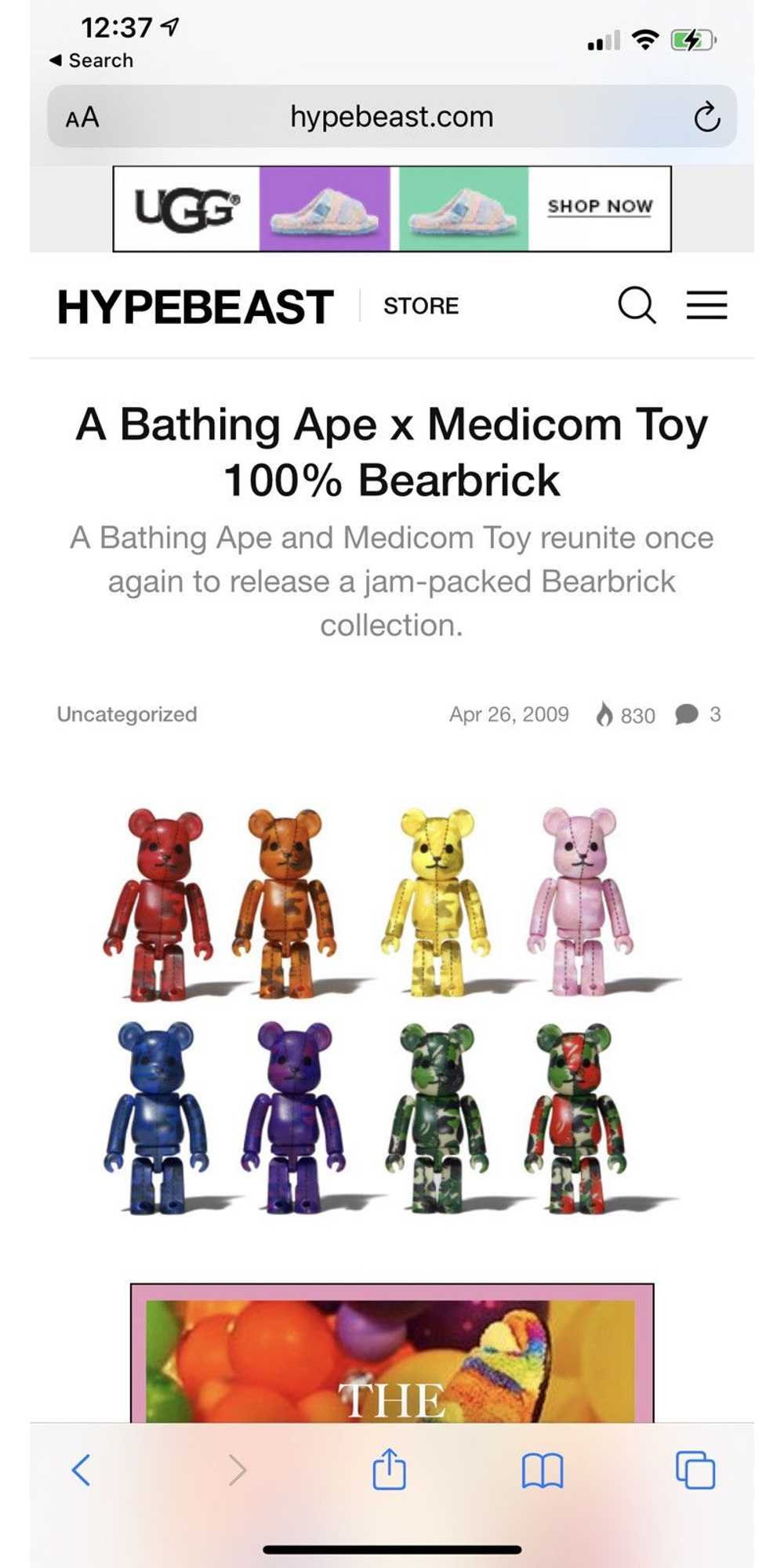 Bape × Medicom Bearbrick S/S 2009 A Bathing Ape B… - image 5