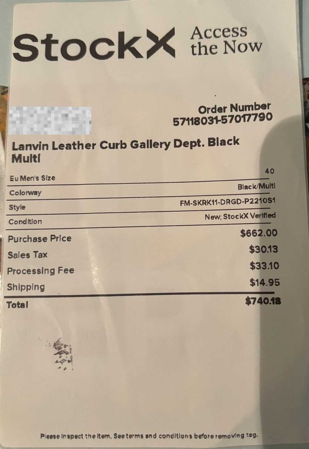 Gallery Dept. × Lanvin Lanvin Leather Curb Galler… - image 10