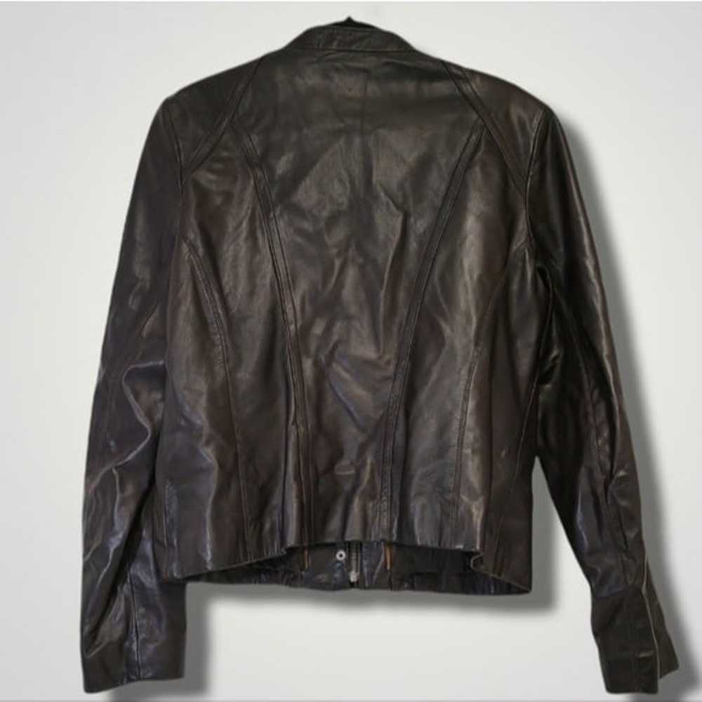 Cole Haan Leather Moto Jacket - image 3