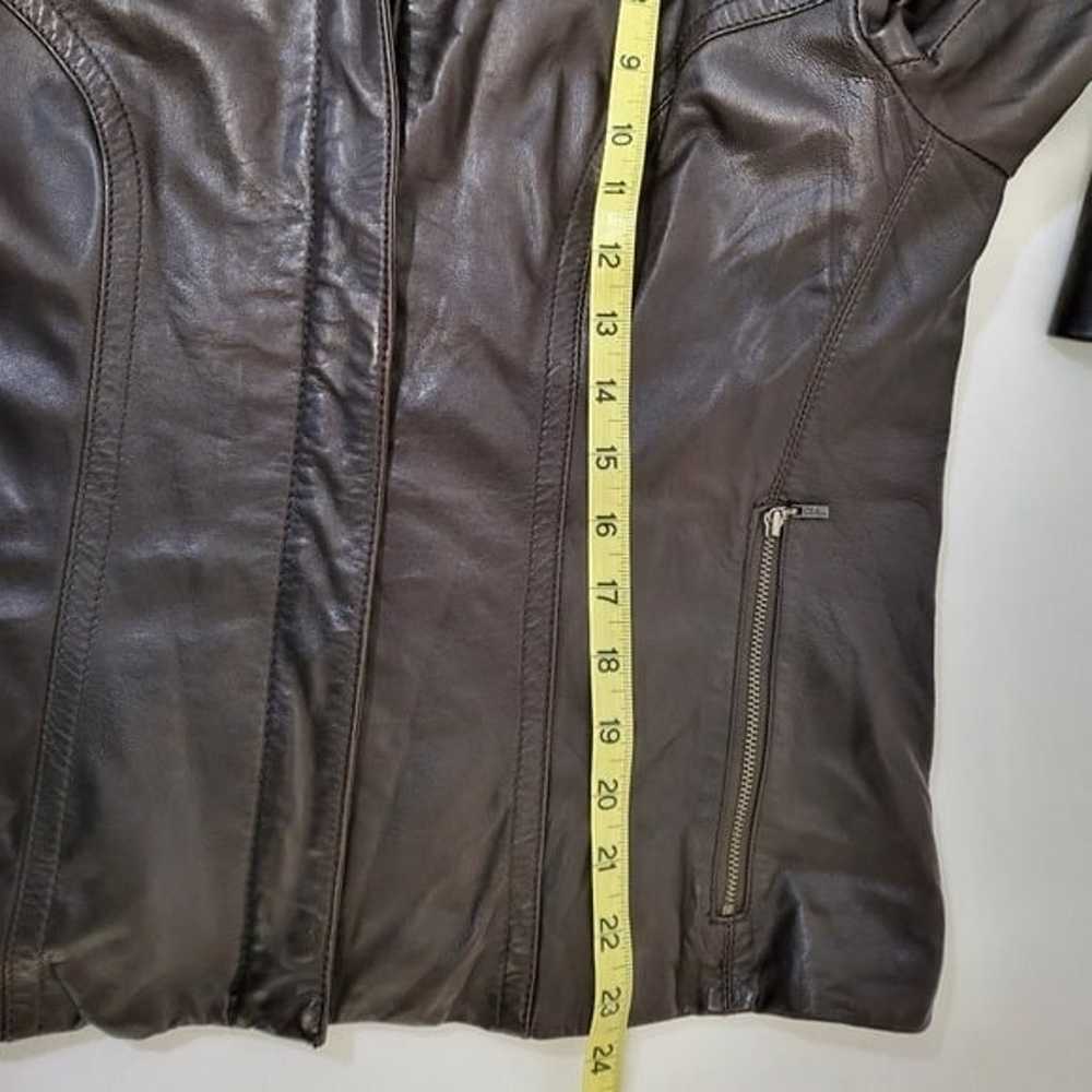 Cole Haan Leather Moto Jacket - image 9