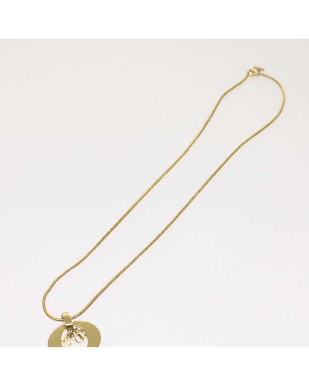Dior Gold Metal Necklace with Elegant Design and … - image 4